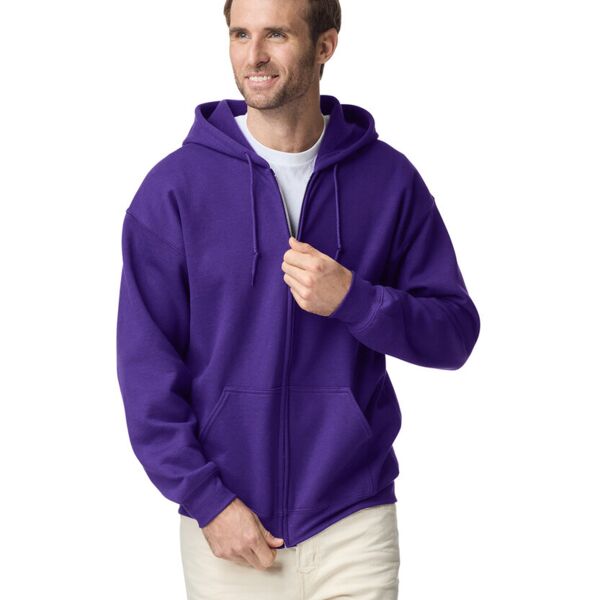 HEAVYBLEND™ adult full zip hooded sweatshirt. Thumbnail