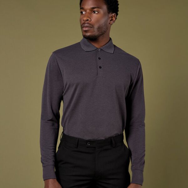 Pique polo long sleeved Thumbnail