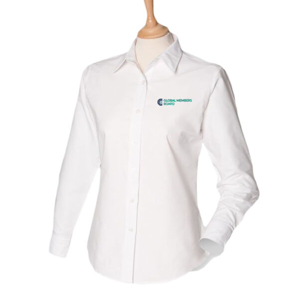 LADIES LONG SLEEVE OXFORD SHIRT Thumbnail